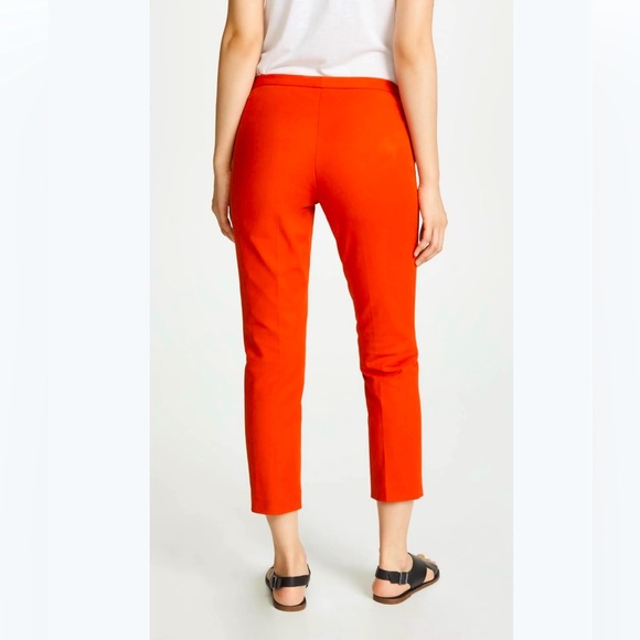 Theory Classic Skinny Pant in Double Stretch Cotton Fire Opal Size 4 - Picture 4 of 7